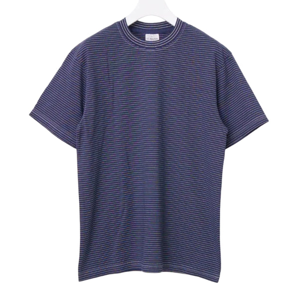 YONETOMI - Striped Tee - Blue
