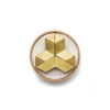 Brass Chopstick Rest Set of 3 - Crystal Shape