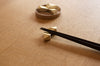 Brass Chopstick Rest Set of 3 - Crystal Shape