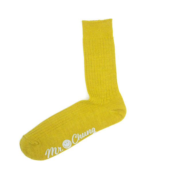 Mr. Chung Shiny Socks - Yellow
