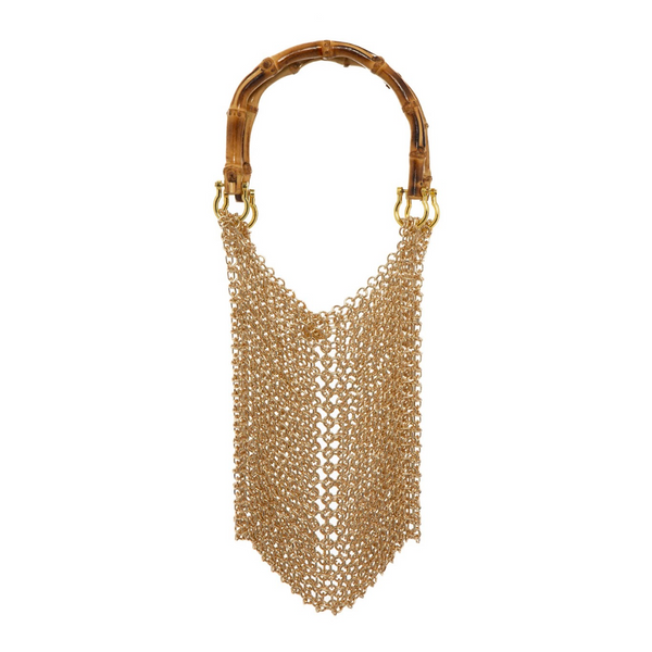 Silvia Gnecchi - Bamboo Chainmail Bag - Gold – November 19 Shop Silvia Gnecchi - Bamboo Chainmail Bag - Gold – November 19 Shop