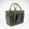 Threadline Seven-pocket Tool Tote With Shoulder Strap - Green