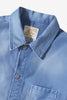 Le Mont St Michel - Vintage Washed Work Jacket - Blue