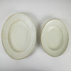 Off White Oval Matte Plate - Japan