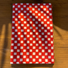 Kamawanu Tenugui Napkin - Check Red