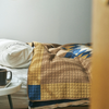 BasShu Patchwork Quilt Blanket - Camel