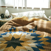 BasShu Patchwork Quilt Blanket - Camel