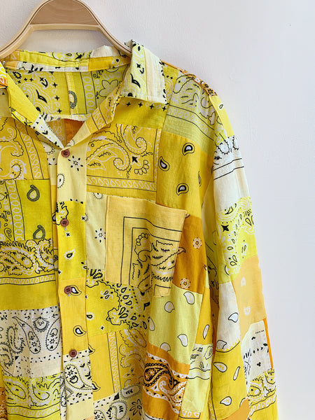 トップス TENBOX Patchwork Thai bandana shirt 2 5fa71c3f47d92421d1a95bfac99293