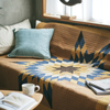 BasShu Patchwork Quilt Blanket - Camel