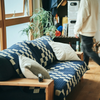 BasShu Patchwork Quilt Blanket - Navy