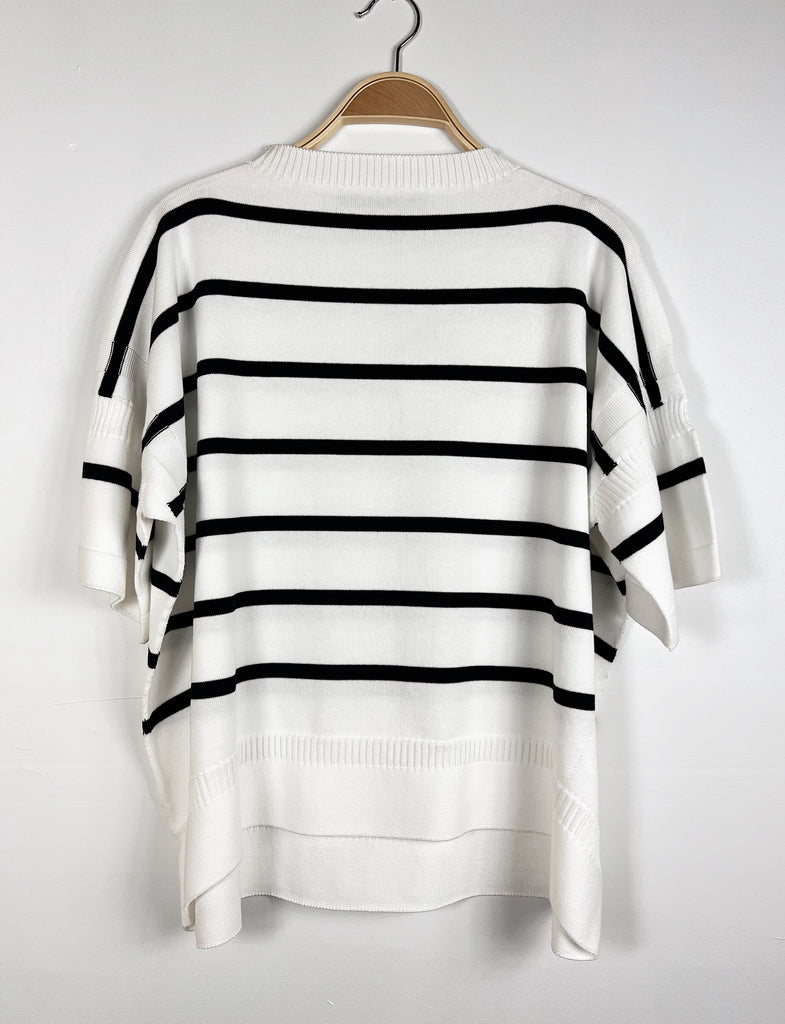 Nicholson & Nicholson - Island Stripe Top - Off Navy