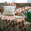 BasShu Patchwork Quilt Blanket - Red