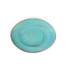 Turquoise Oval Matte Plate - Japan
