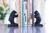 Cast Iron Bear Bookends - Set of Two - Black