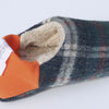 Merippa - House Slippers - Reversible Shaggy Tartan x Quilted Boa