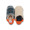 Merippa - House Slippers - Reversible Shaggy Tartan x Quilted Boa