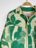 Farewell Frances - Vintage Wool Blanket Jacket - Green Floral - Large