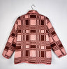 Farewell Frances - Vintage Wool Blanket Jacket - Burgundy Check - Medium