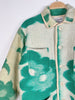 Farewell Frances - Vintage Wool Blanket Jacket - Green Floral - Medium