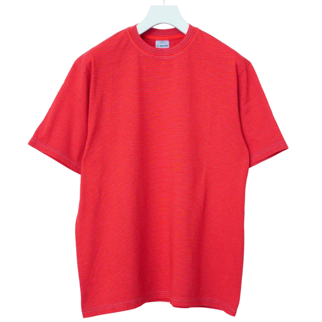 YONETOMI - Striped Tee - Red