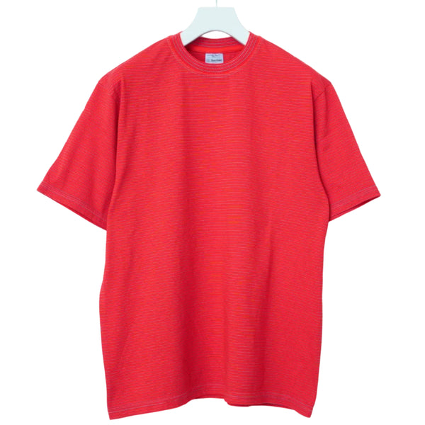 YONETOMI - Striped Tee - Red