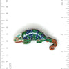 Beaded Brooch Pin - Colorful Chameleon