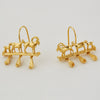 Alex Monroe - Mountain Goat Family Relic Earrings with Ornate Drops