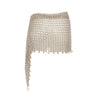 Silvia Gnecchi - Elsa Mini Chainmail Wrap Skirt - Silver with Gold Details