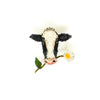 Beaded Brooch Pin - Happy Cow