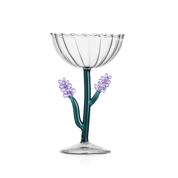 Ichendorf Milano - Botanica - Optical Champagne Coupe - Lavender 9.5 oz