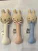 Alimrose - Linen Bunny Stick Rattle