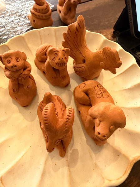Terra-cotta zodiac animal whistle - Viet