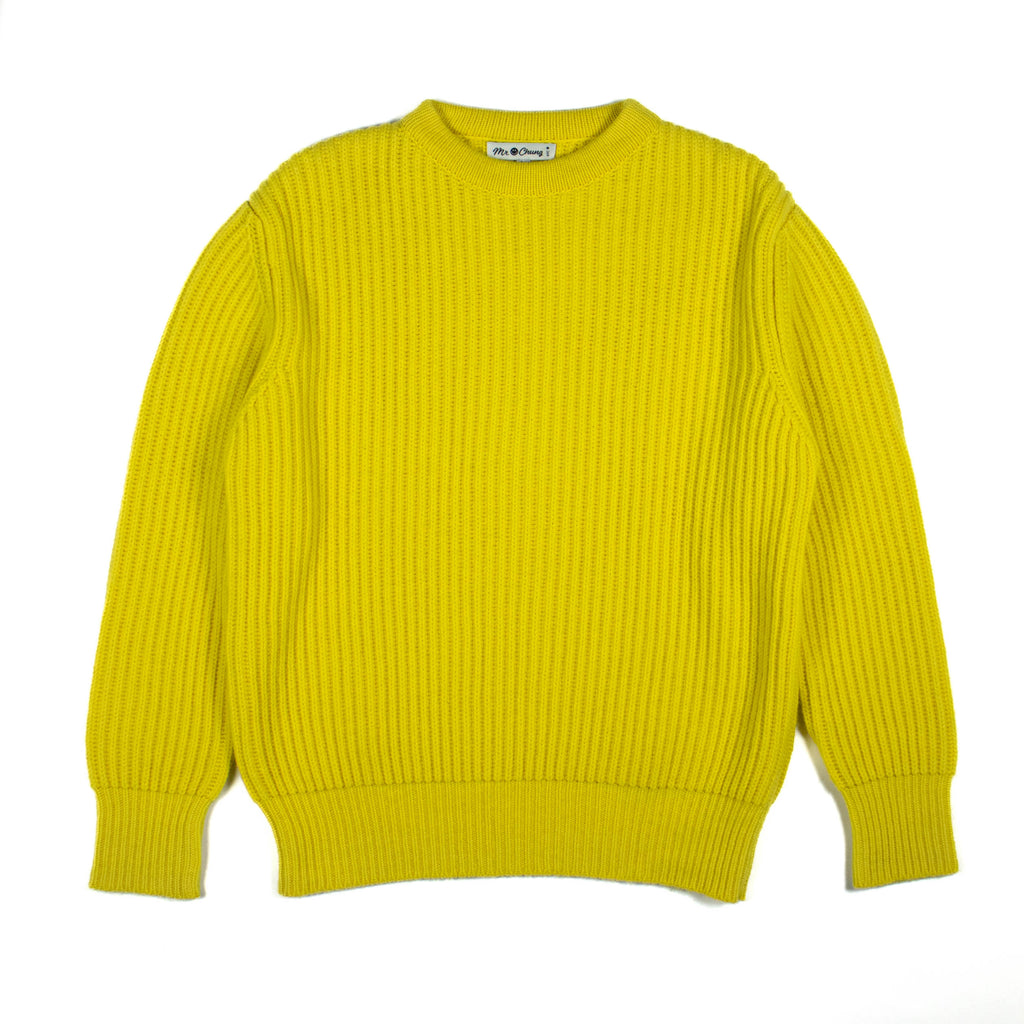 Mr. Chung Cashmere Crewneck Sweater - Lemon