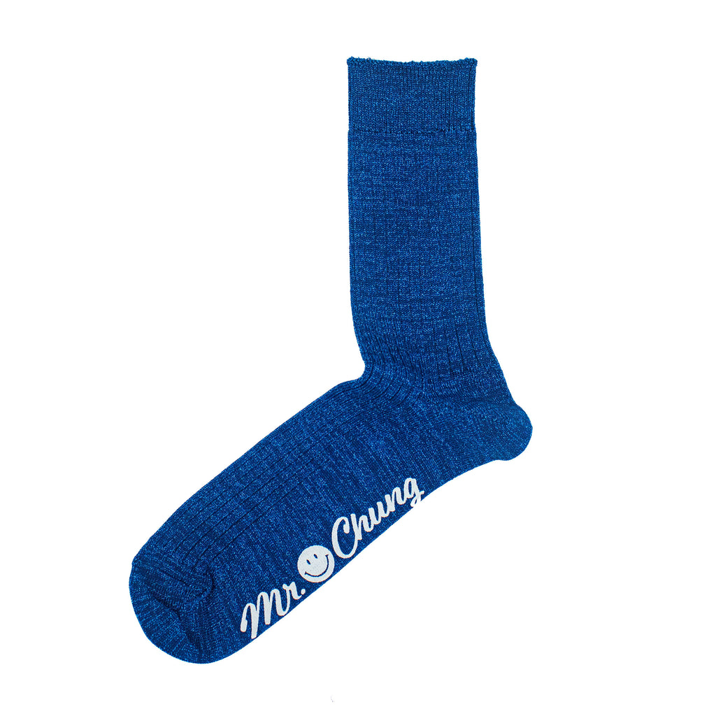 Mr. Chung Shiny Socks - Blue