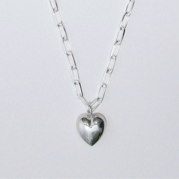 Prawn -  Heart Necklace