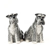 Quail -  Schnauzer Dog -Salt and Pepper Shakers