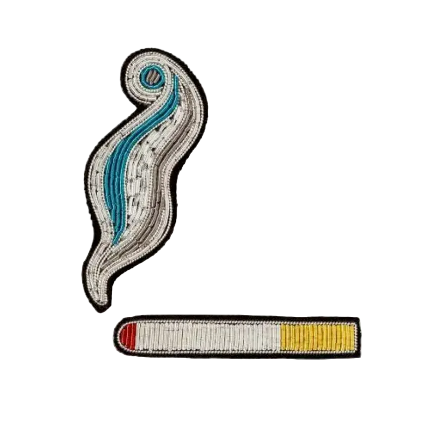 Macon et Lesquoy - Cigarette and Smoke - Brooch