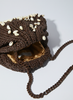 Maria La Rosa - Clutch Bag Brown with Shells - November 19 Shop