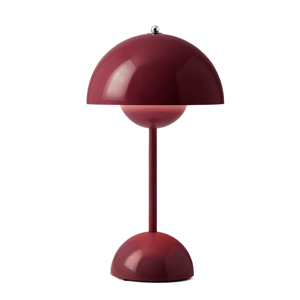 Verner Panton - Portable Flowerpot Table Lamp VP9 - Dark Plum