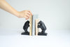 Cast Iron Bear Bookends - Set of Two - Black