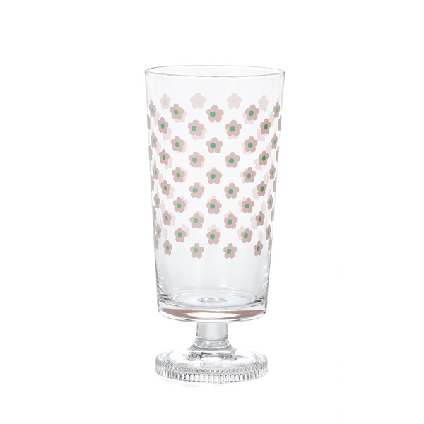 Retro Tumbler - Pink Flowers