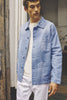 Le Mont St Michel - Vintage Washed Work Jacket - Blue