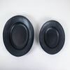 Black Oval Matte Plate - Japan