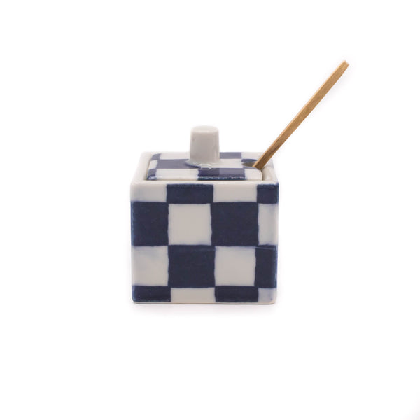 Checker Condiment Spice Jar - Japan