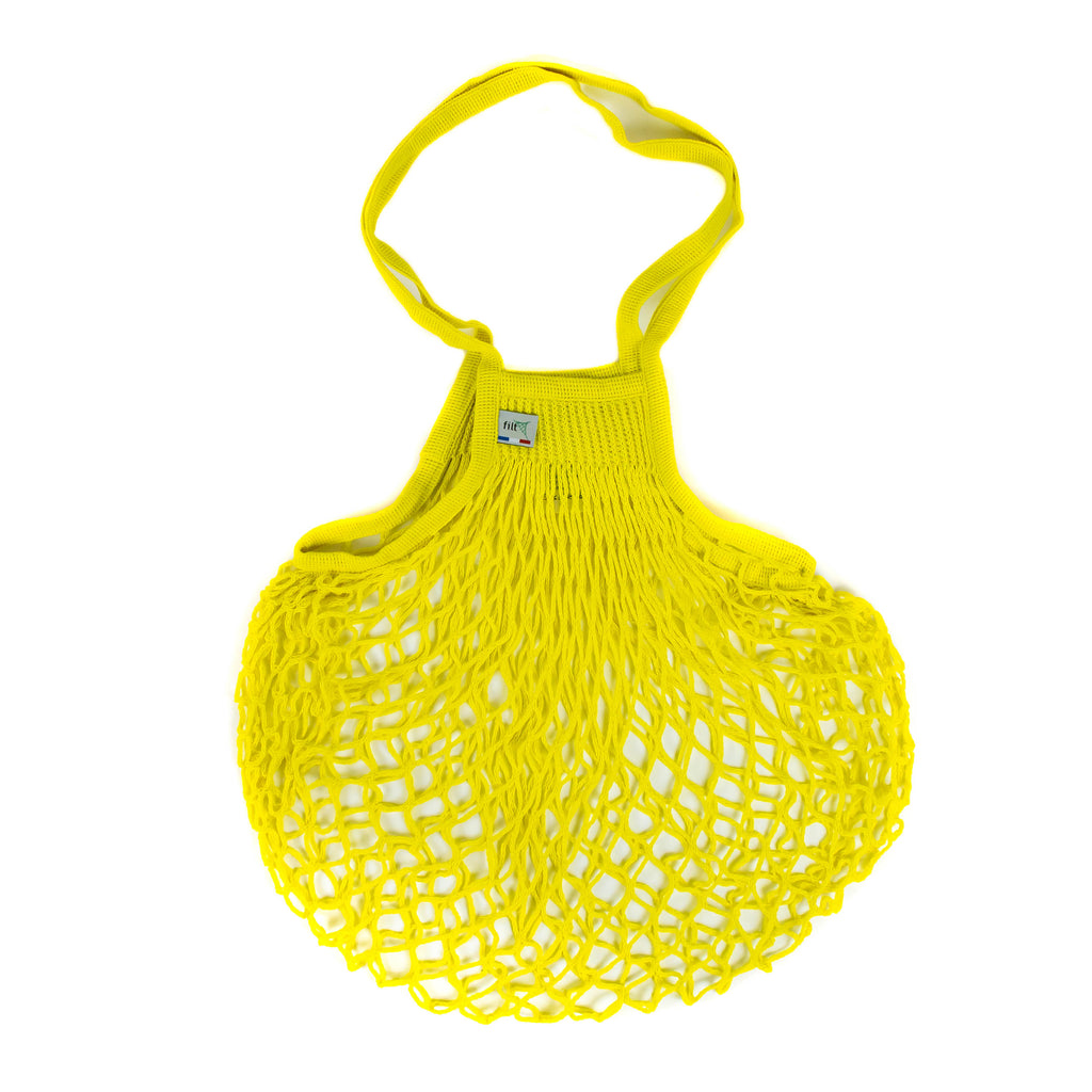 Filt - Bright Yellow Net Cotton Shopper - Medium