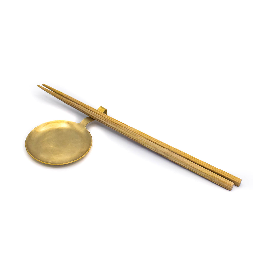 Ichishina Brass Chopstick Rest + Plate - November 19 Market