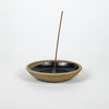 Incausa - Stoneware Incense Dish - Black Glaze