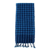 Indigo Check Cotton Scarf