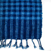 Indigo Check Cotton Scarf