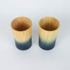 Indigo Dyed Hinoki Cups